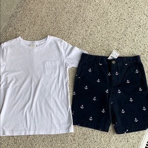 Crew cuts by Jcrew short and T-shirt size 8